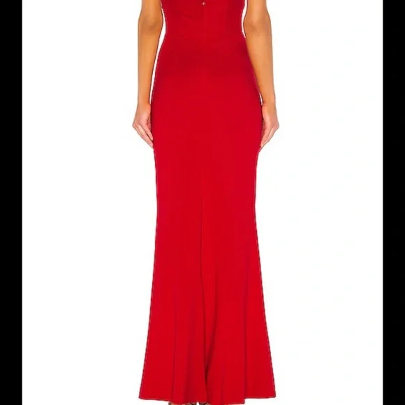 Lovers and Friends Caspian Red Gown XXS - Picture 2 of 4